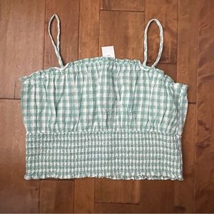 American Eagle Gingham crop top